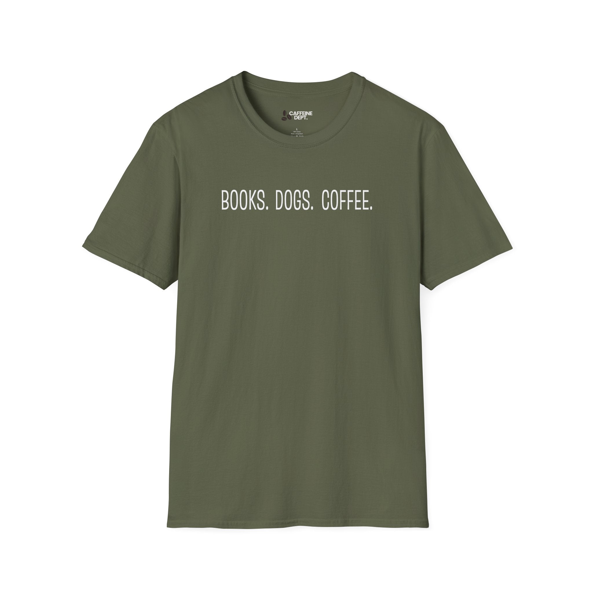 Books Dogs Coffee T-Shirt