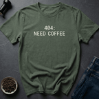 Coffee graphic 404 Coffee T-Shirt in Charcoal / S by Caffeine Dept