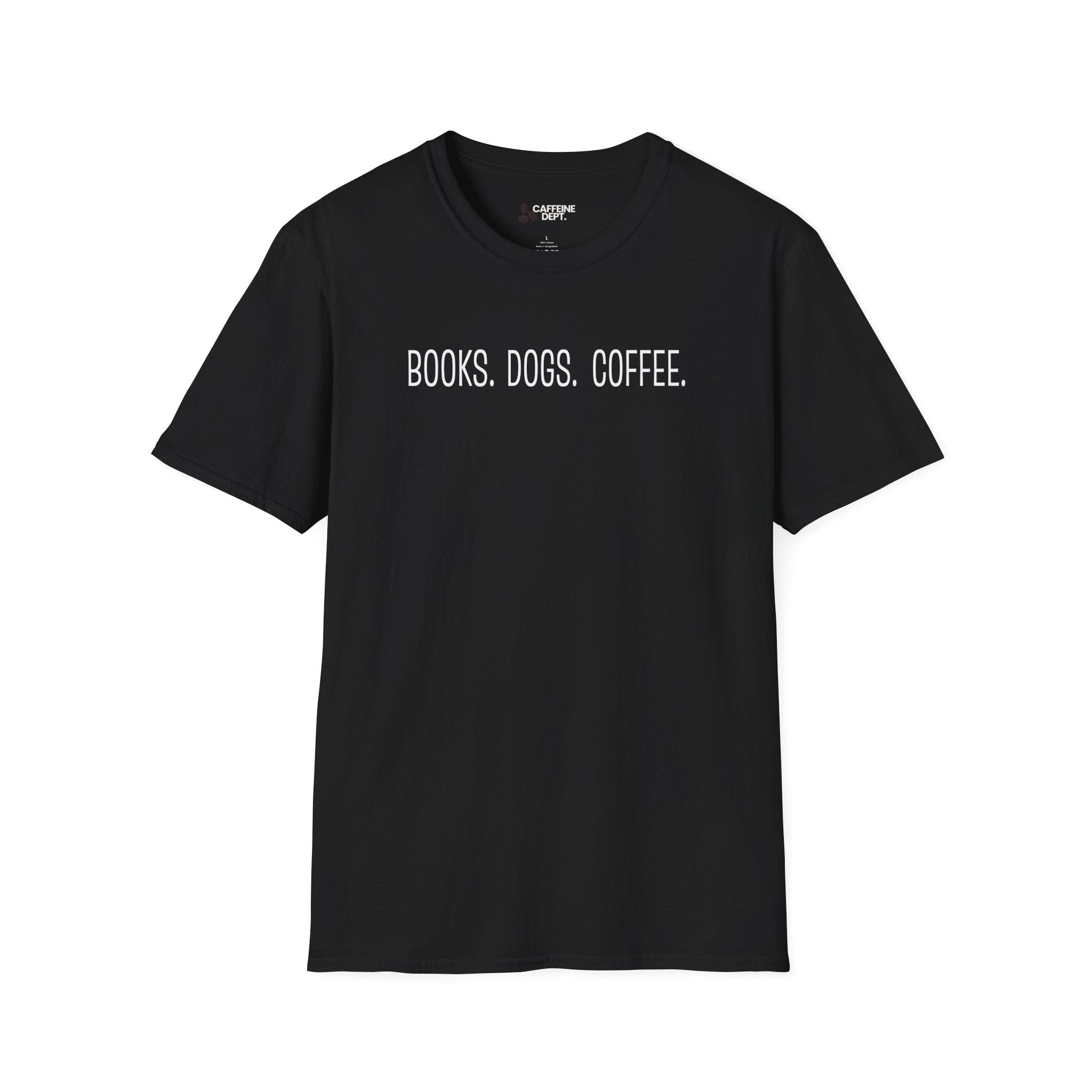 Books Dogs Coffee T-Shirt