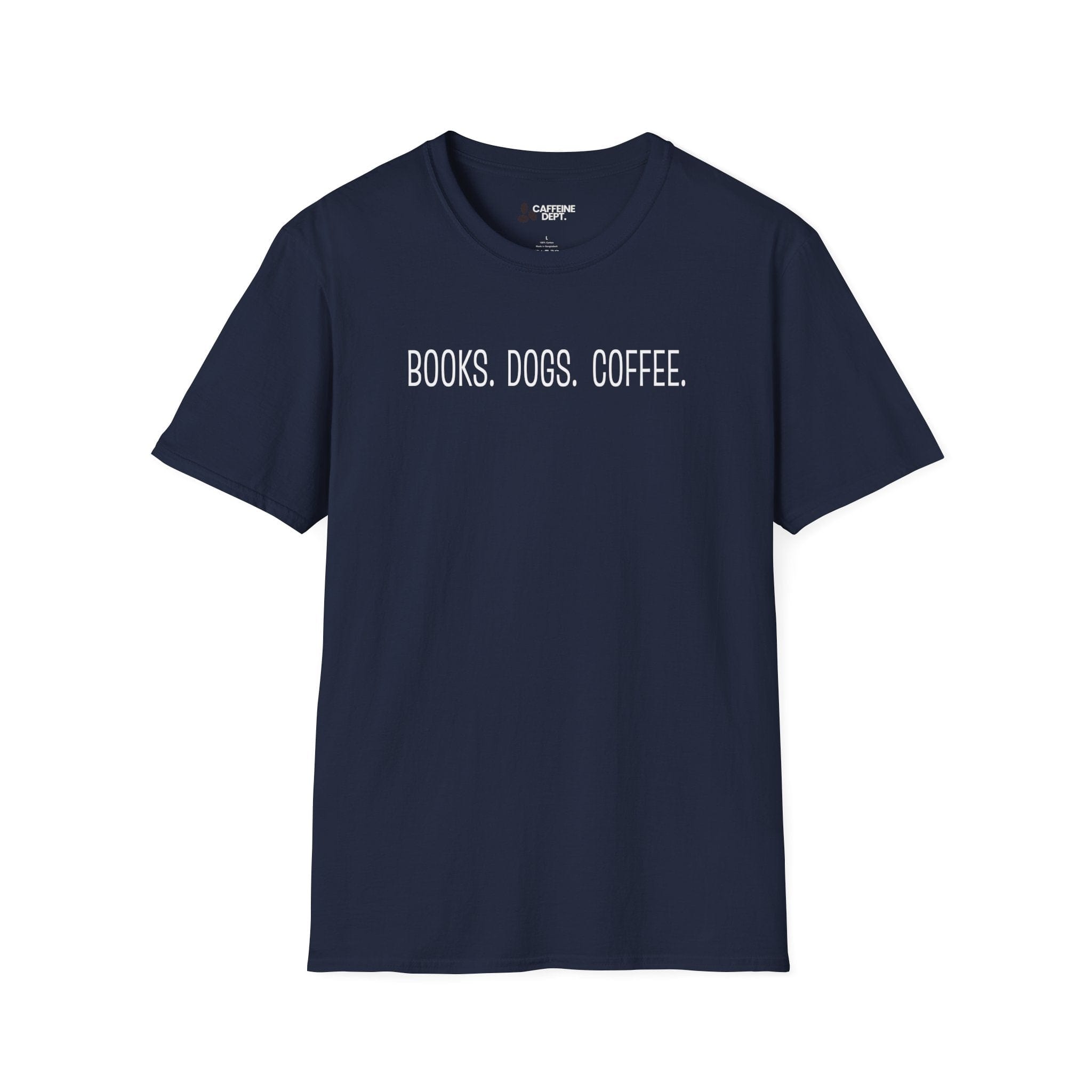 Books Dogs Coffee T-Shirt