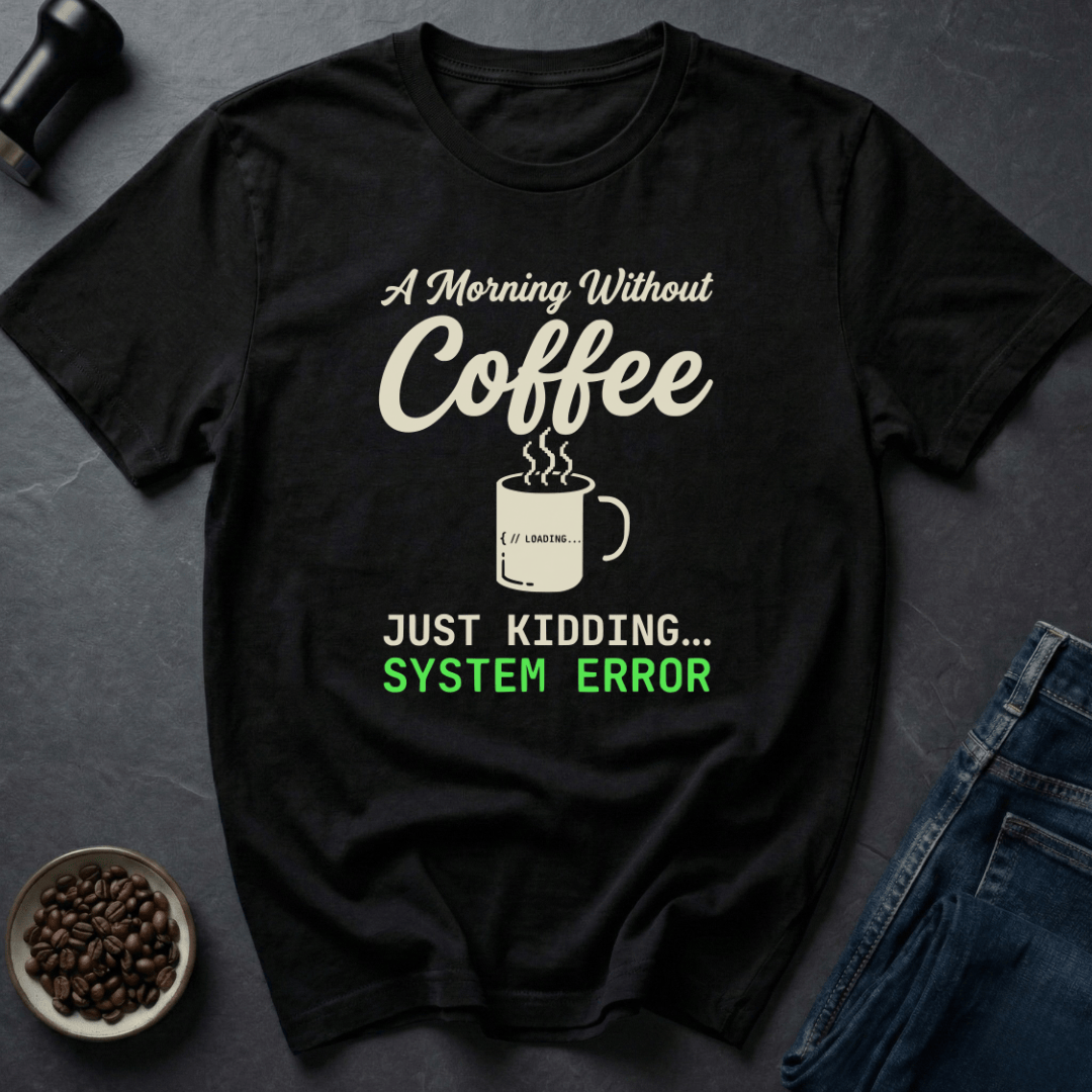 Coffee graphic Coffee Not Found T-Shirt in by Caffeine Dept