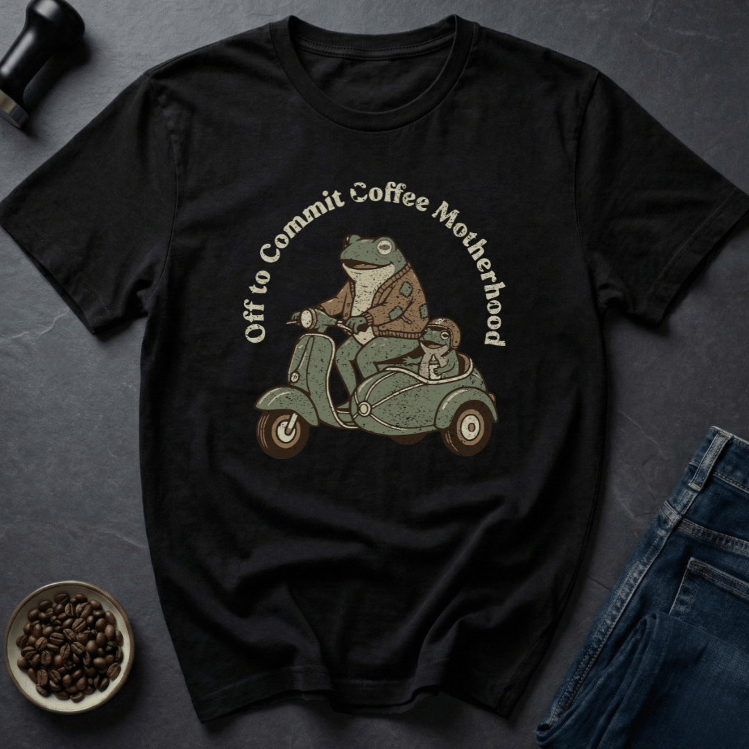 Coffee graphic Coffee Motherhood T-Shirt in by Caffeine Dept