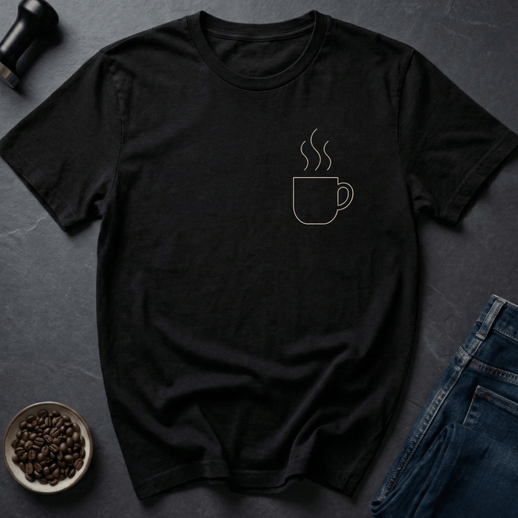 Coffee graphic Simple Sip T-Shirt in by Caffeine Dept