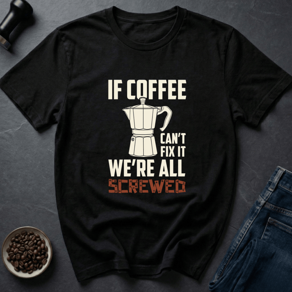 Coffee graphic Brew Therapy T-Shirt in by Caffeine Dept