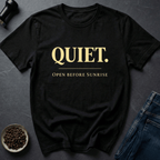 Coffee graphic Silent Brew T-Shirt in by Caffeine Dept