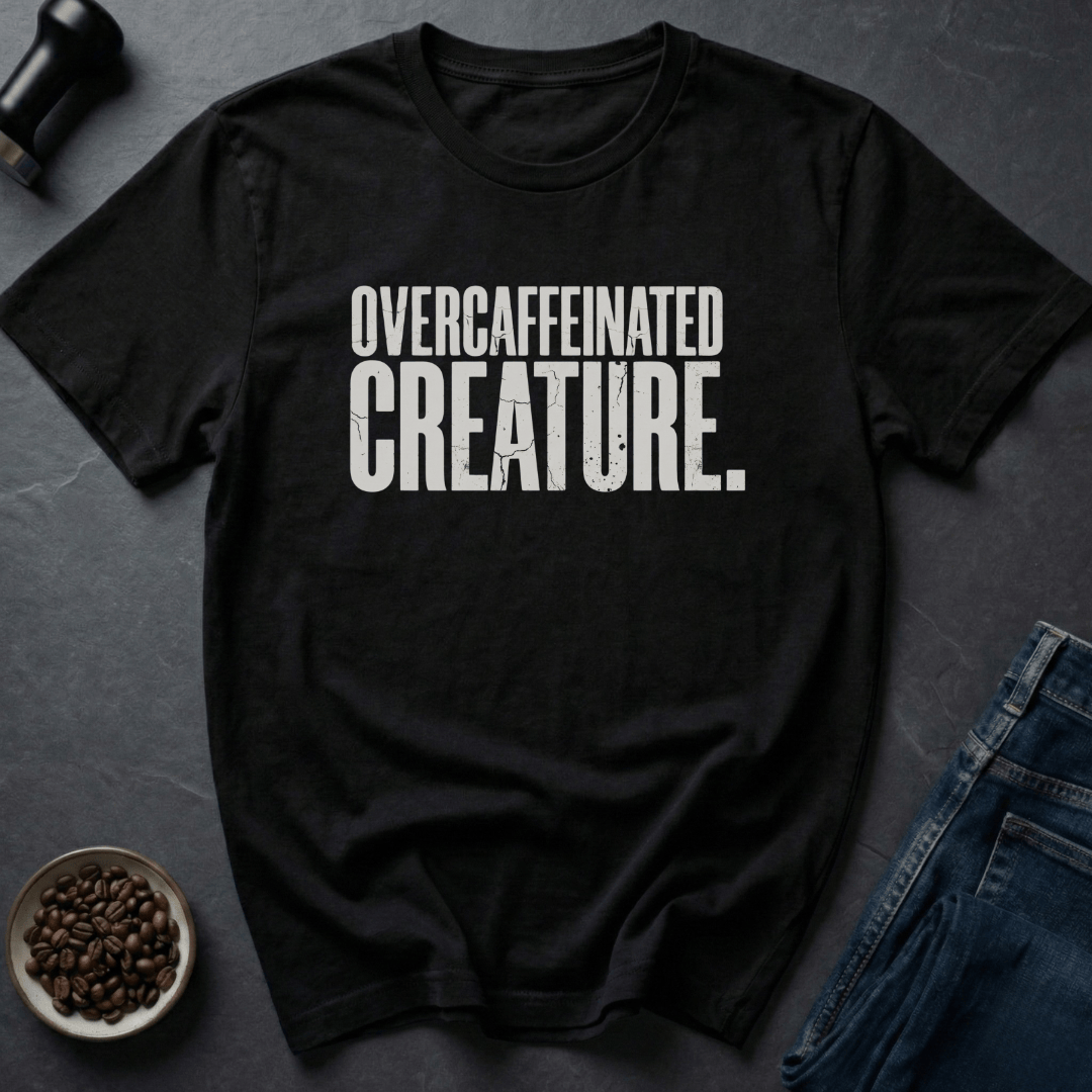 Coffee graphic Caffeinated Chaos T-Shirt in by Caffeine Dept