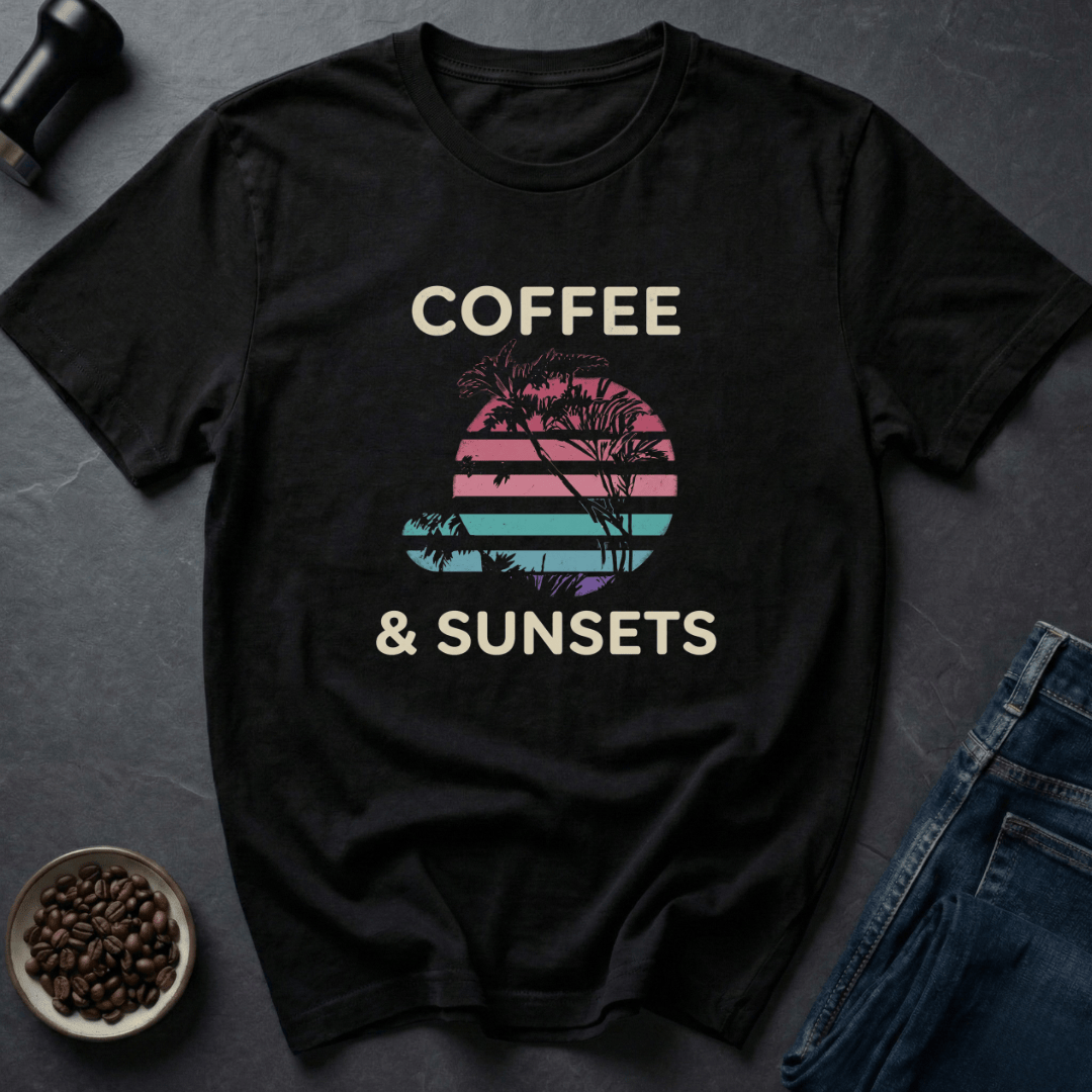 Coffee graphic Palm Roast T-Shirt in by Caffeine Dept