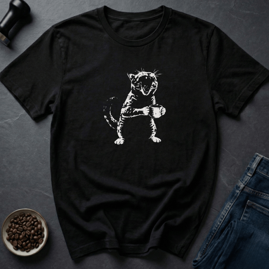 Coffee graphic Ferally Caffeinated T-Shirt in by Caffeine Dept