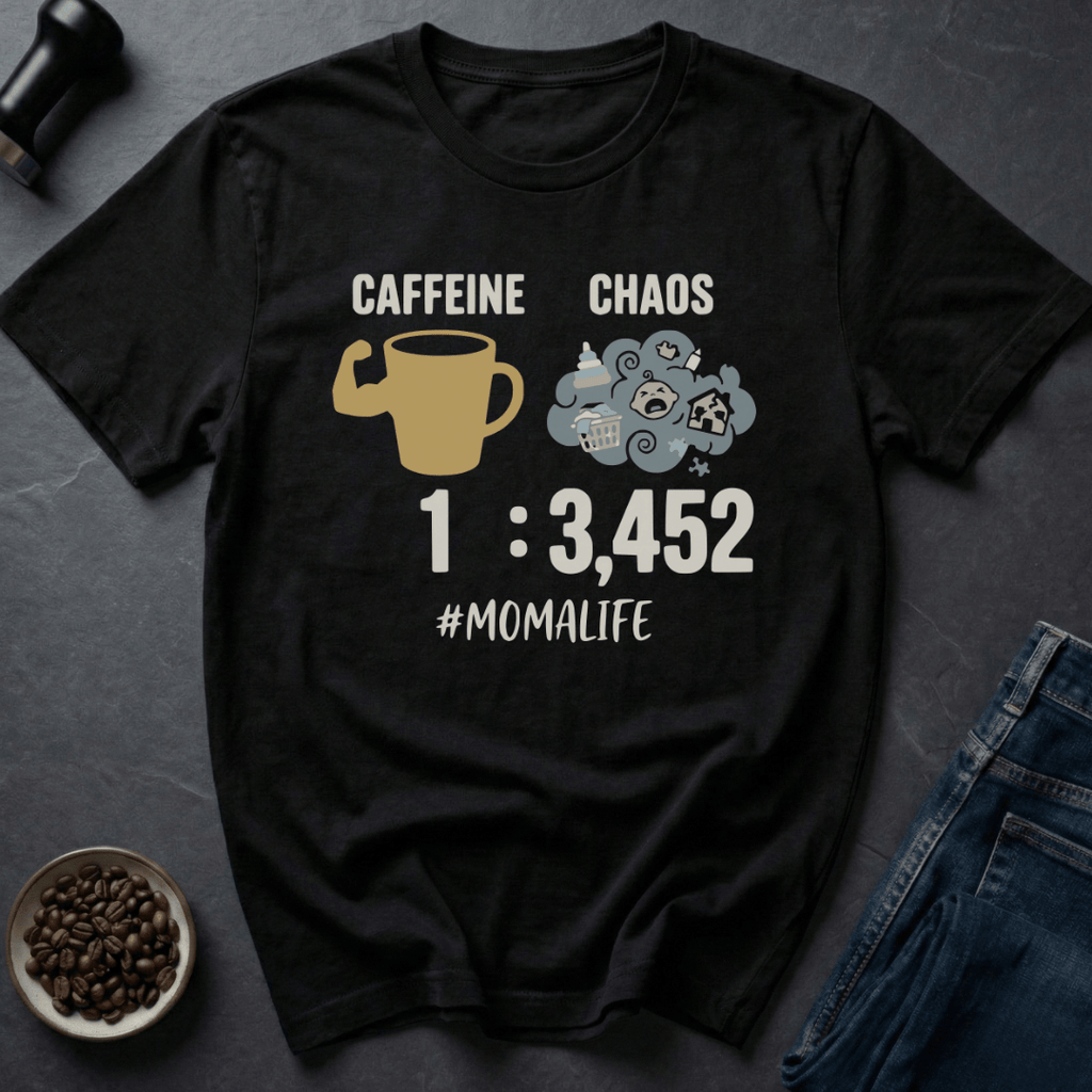 Coffee graphic Busy Mom T-Shirt in by Caffeine Dept