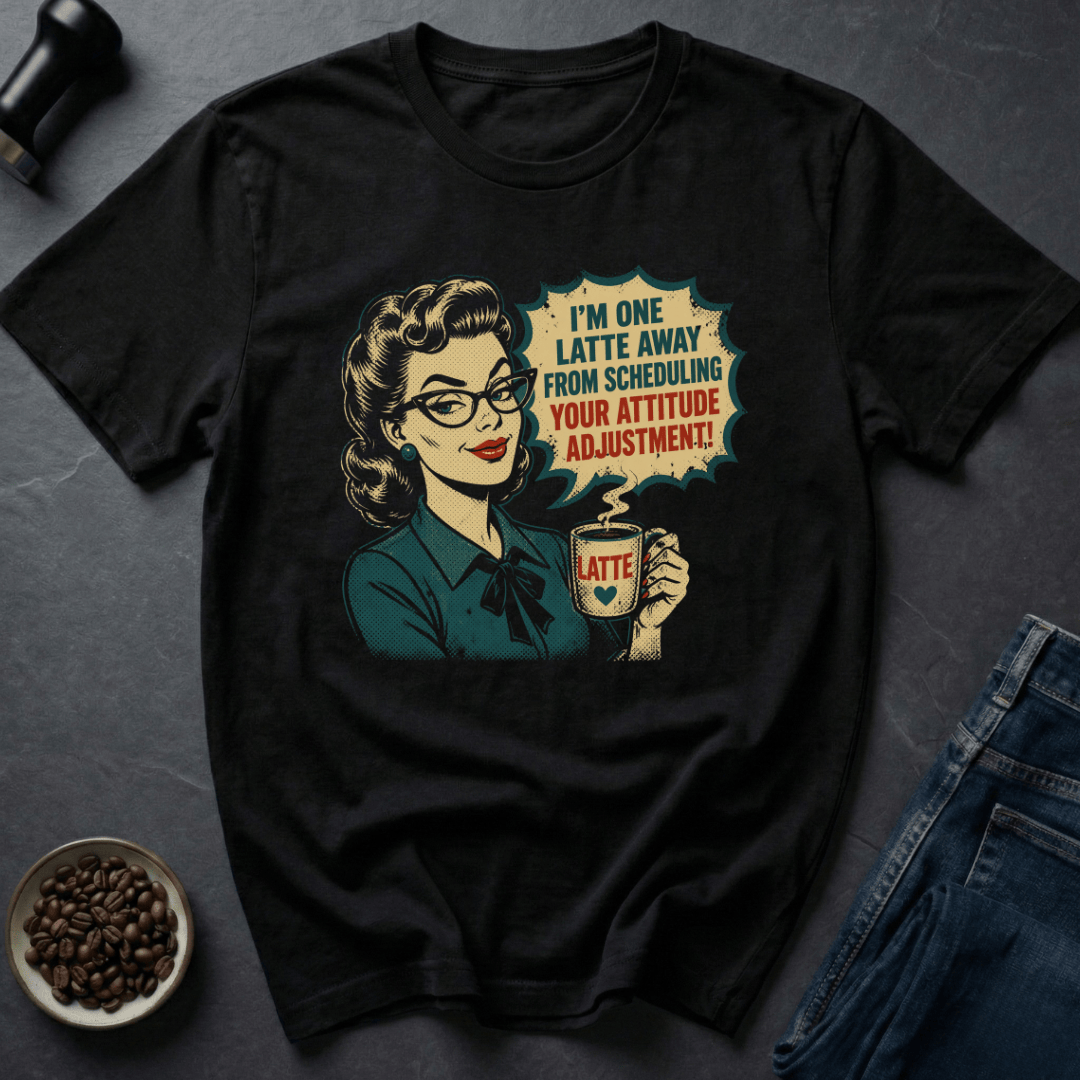 Coffee graphic Attitude Fix T-Shirt in by Caffeine Dept