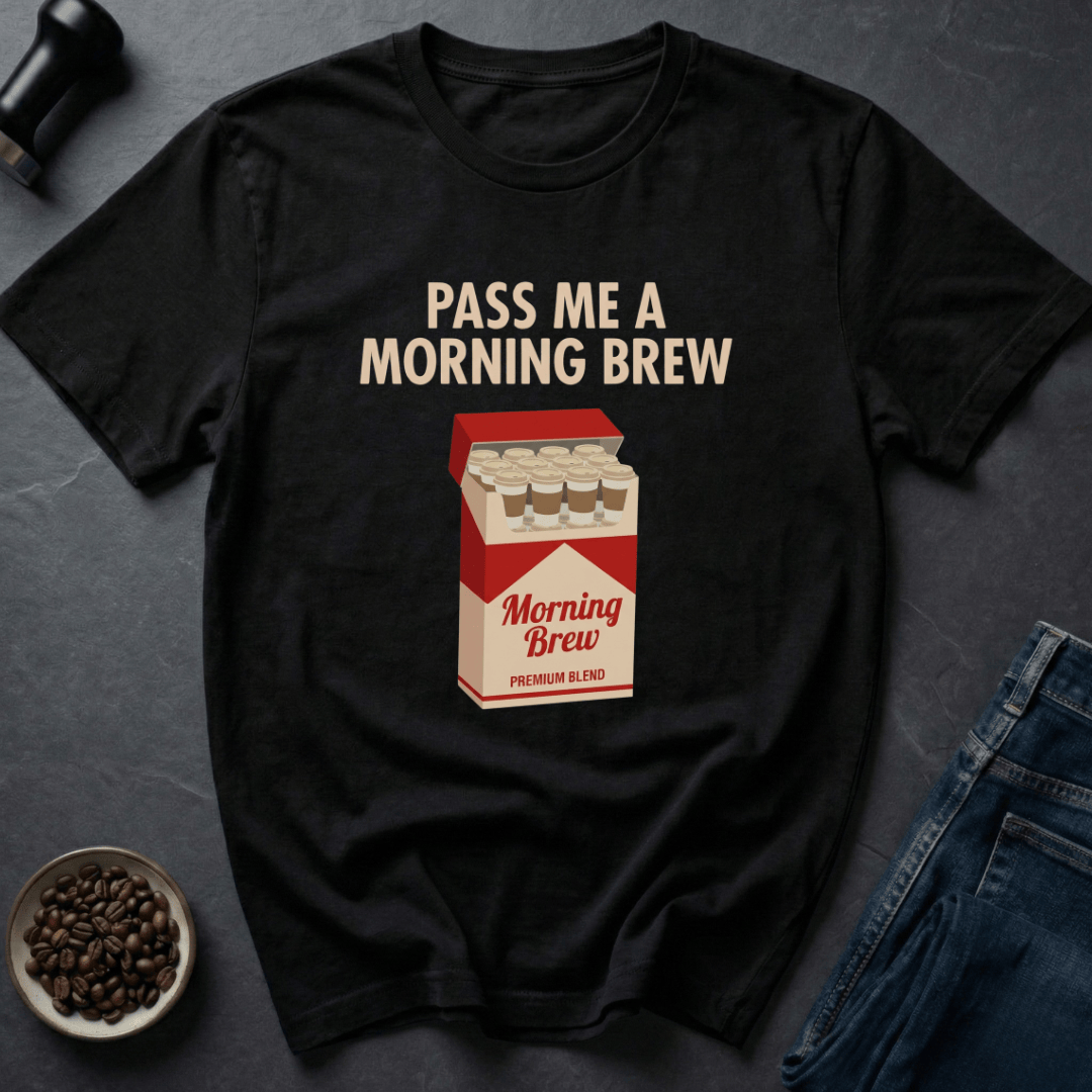 Coffee graphic Morning Brew T-Shirt in by Caffeine Dept