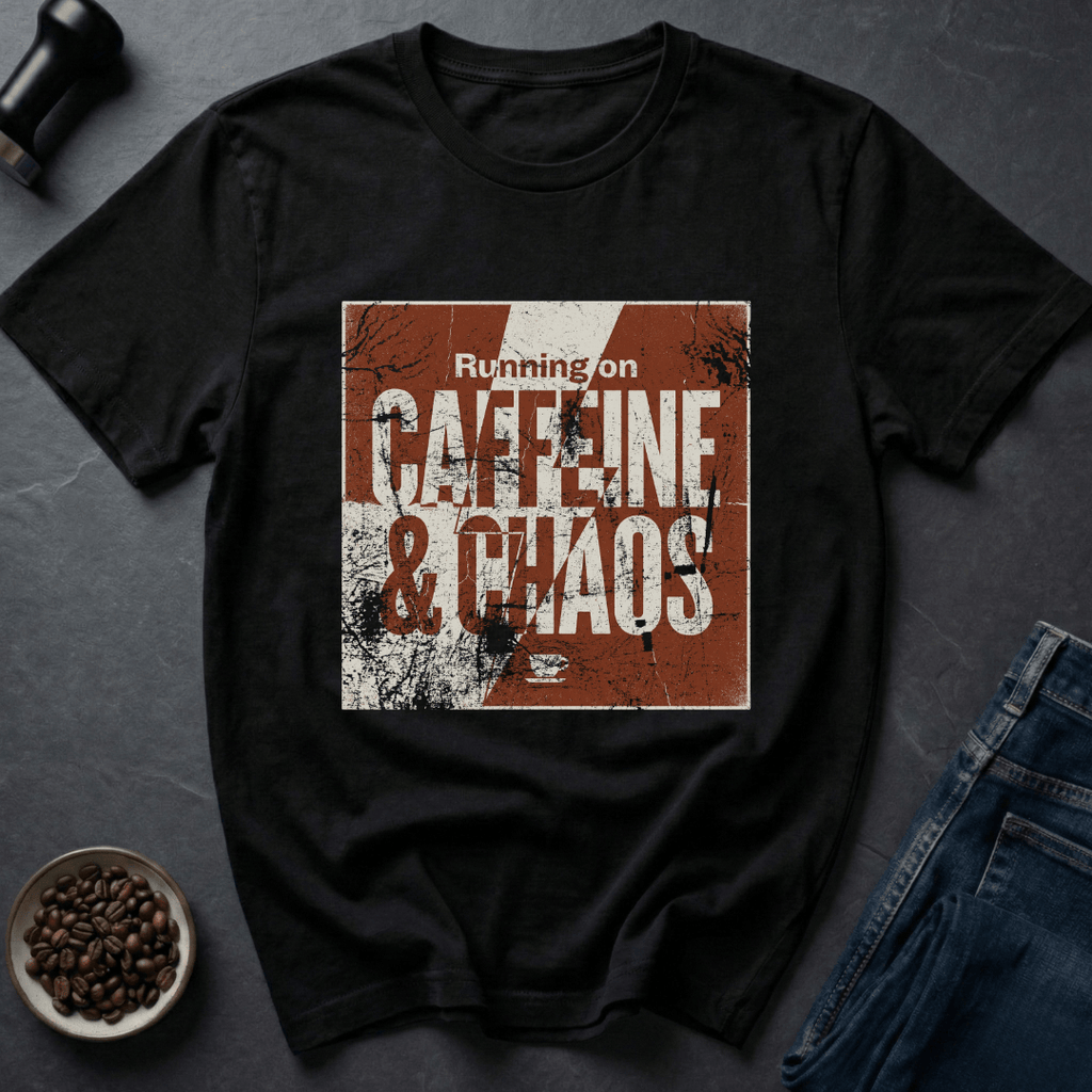 Coffee graphic Caffeine Chaos T-Shirt in by Caffeine Dept