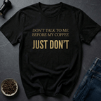 Coffee graphic Silence Please T-Shirt in by Caffeine Dept