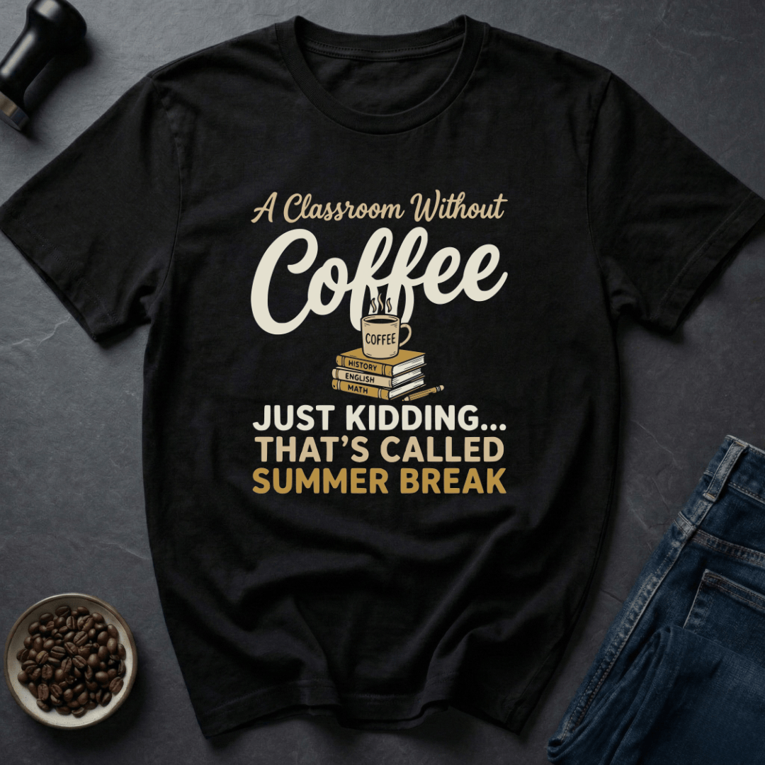 Coffee graphic Teacher Coffee T-Shirt in by Caffeine Dept
