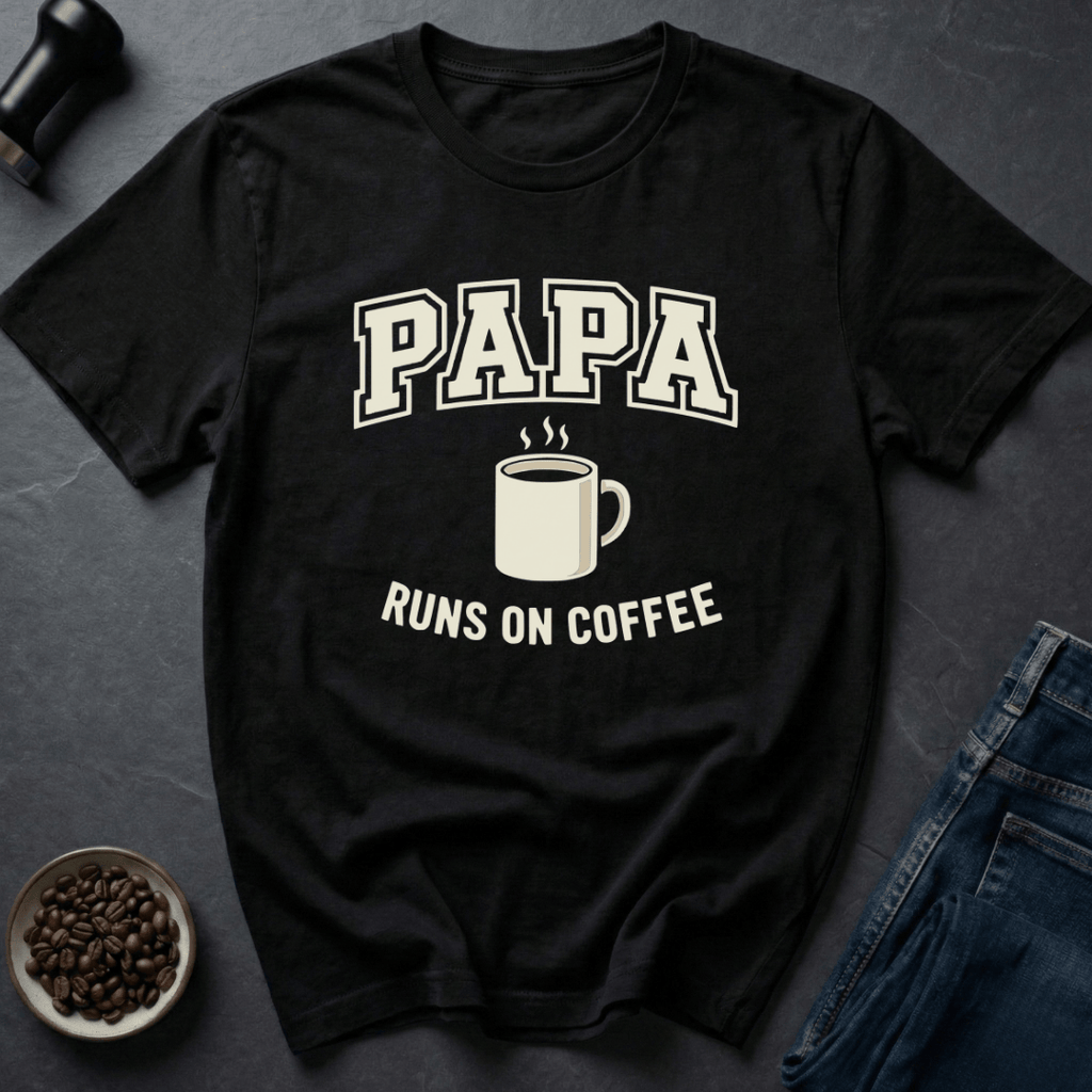 Coffee graphic Papa Coffee T-Shirt in by Caffeine Dept