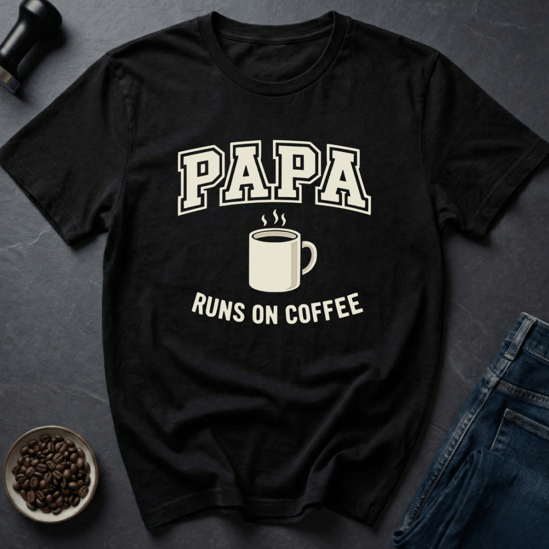 Coffee graphic Papa Coffee T-Shirt in by Caffeine Dept