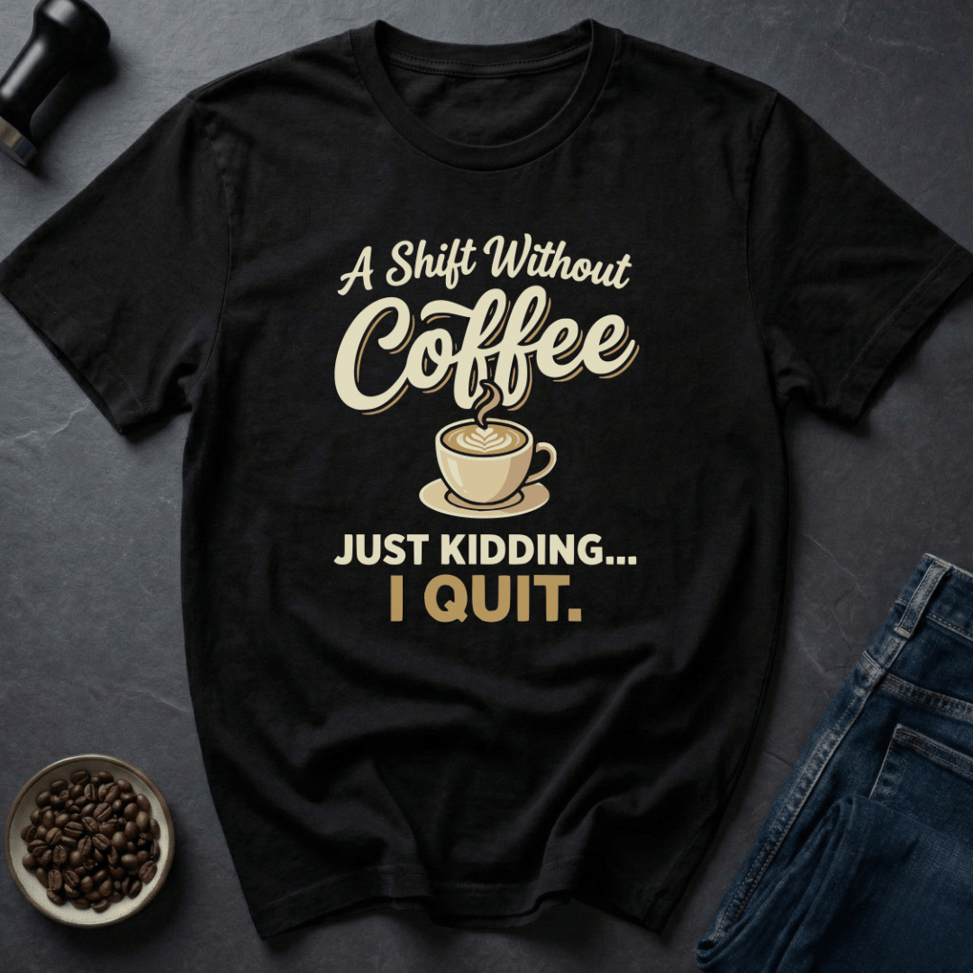 Coffee graphic Shift Fuel T-Shirt in by Caffeine Dept