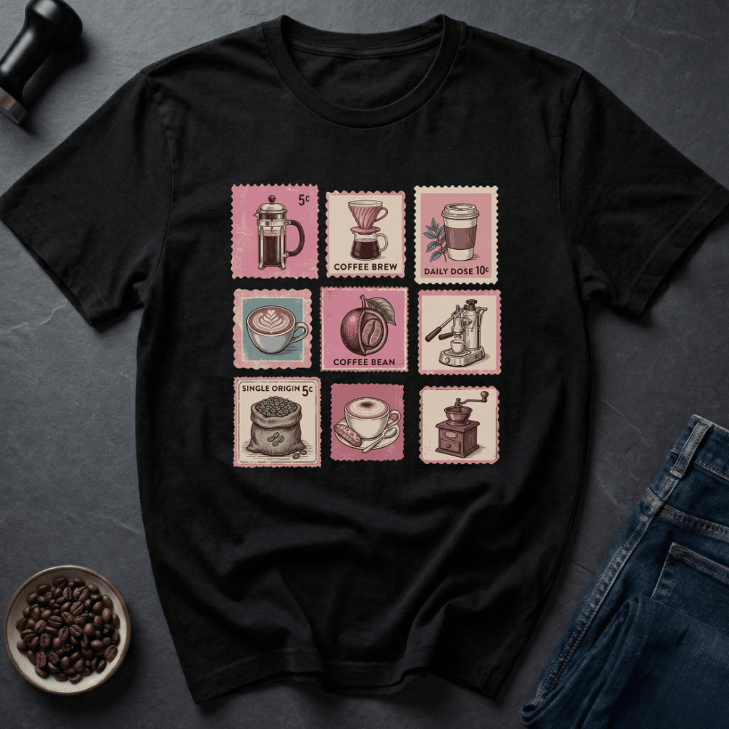 Coffee graphic Roast Post T-Shirt in by Caffeine Dept