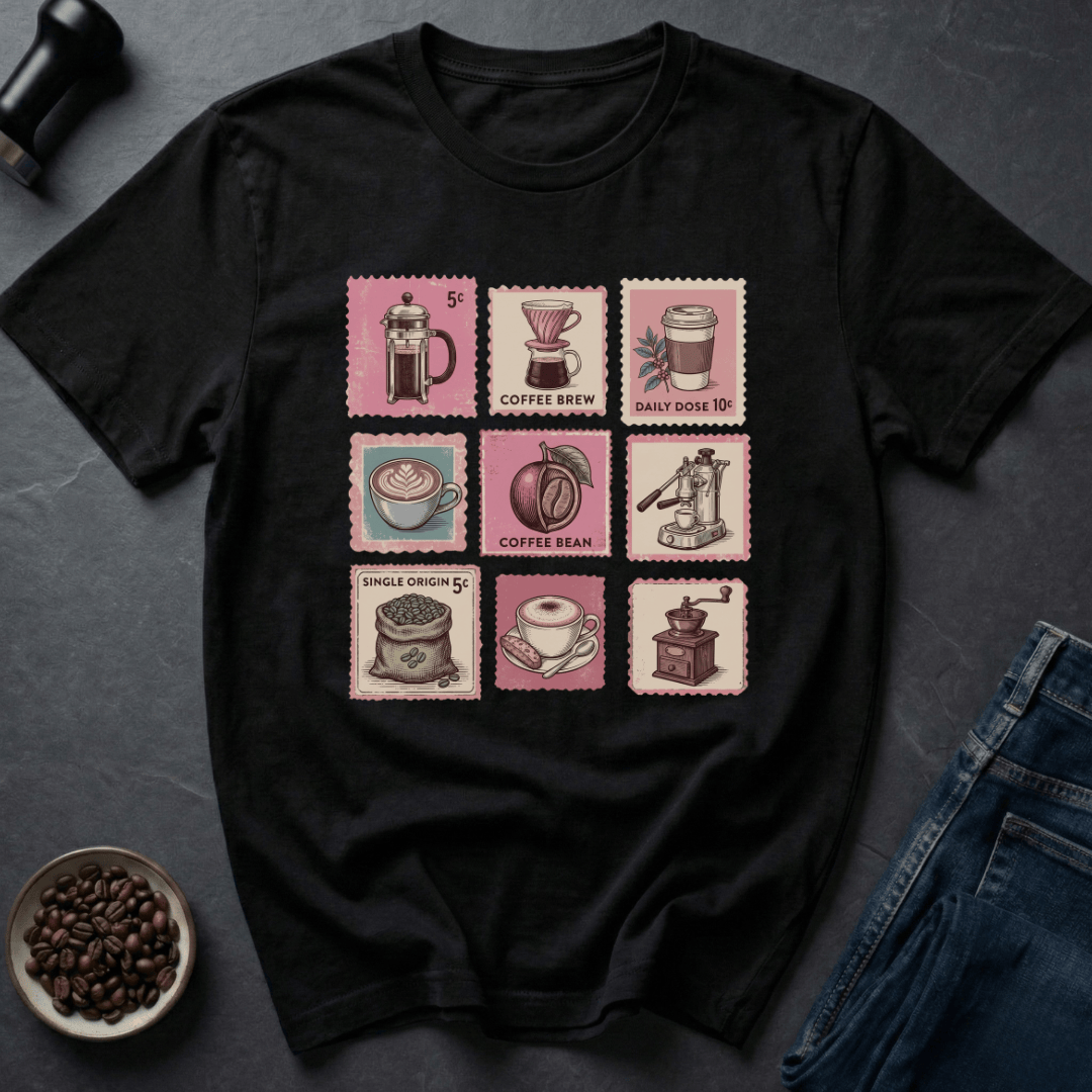 Coffee graphic Roast Post T-Shirt in by Caffeine Dept