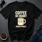 Coffee graphic Cranky Warning T-Shirt in by Caffeine Dept