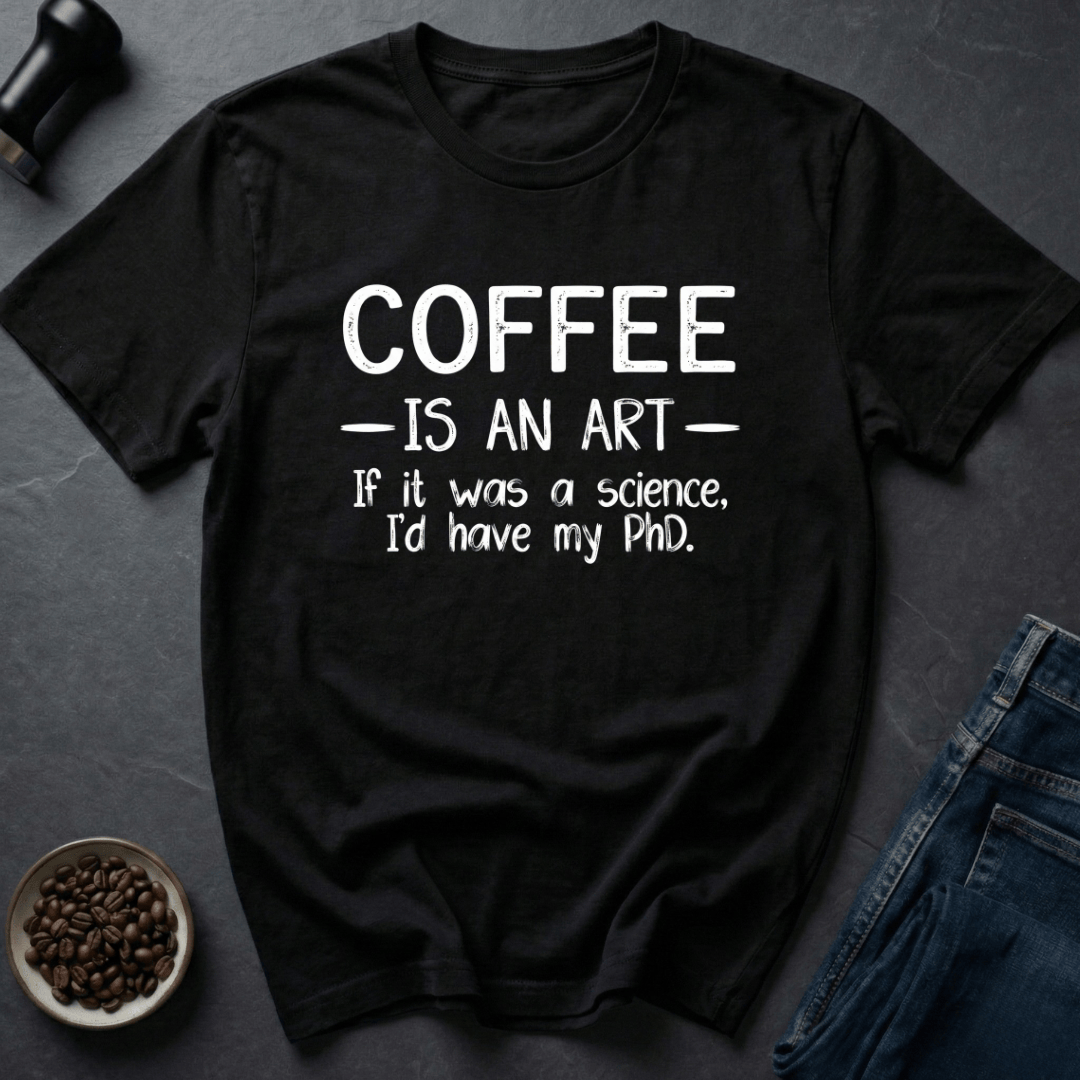 Coffee graphic Retro Barista T-Shirt in by Caffeine Dept