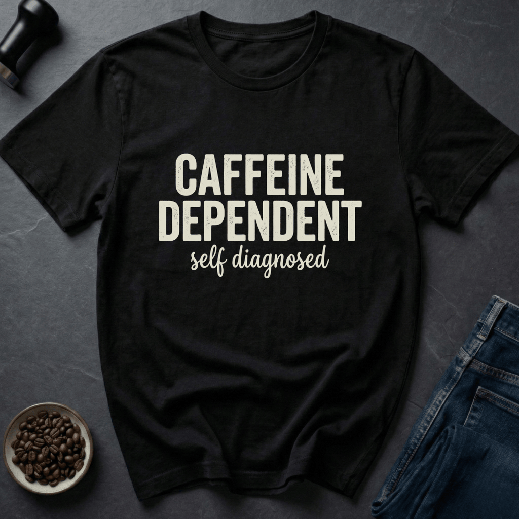Coffee graphic Coffee Addict T-Shirt in by Caffeine Dept