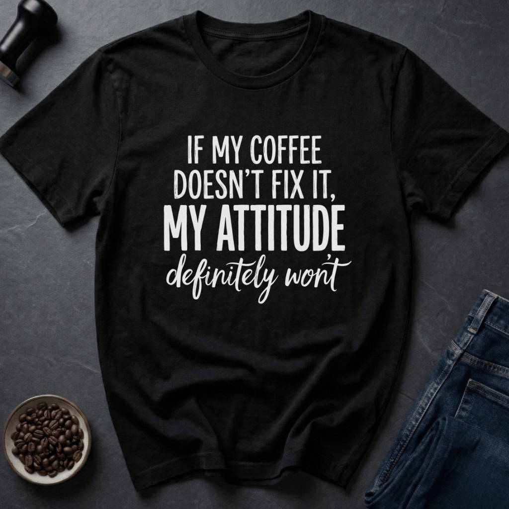 Coffee graphic Caffeine First T-Shirt in by Caffeine Dept