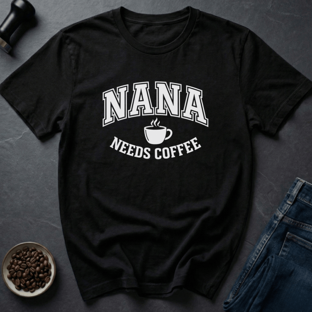 Coffee graphic Nana Coffee T-Shirt in by Caffeine Dept