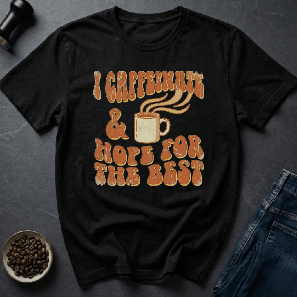 Coffee graphic Caffeinate Hope T-Shirt in by Caffeine Dept