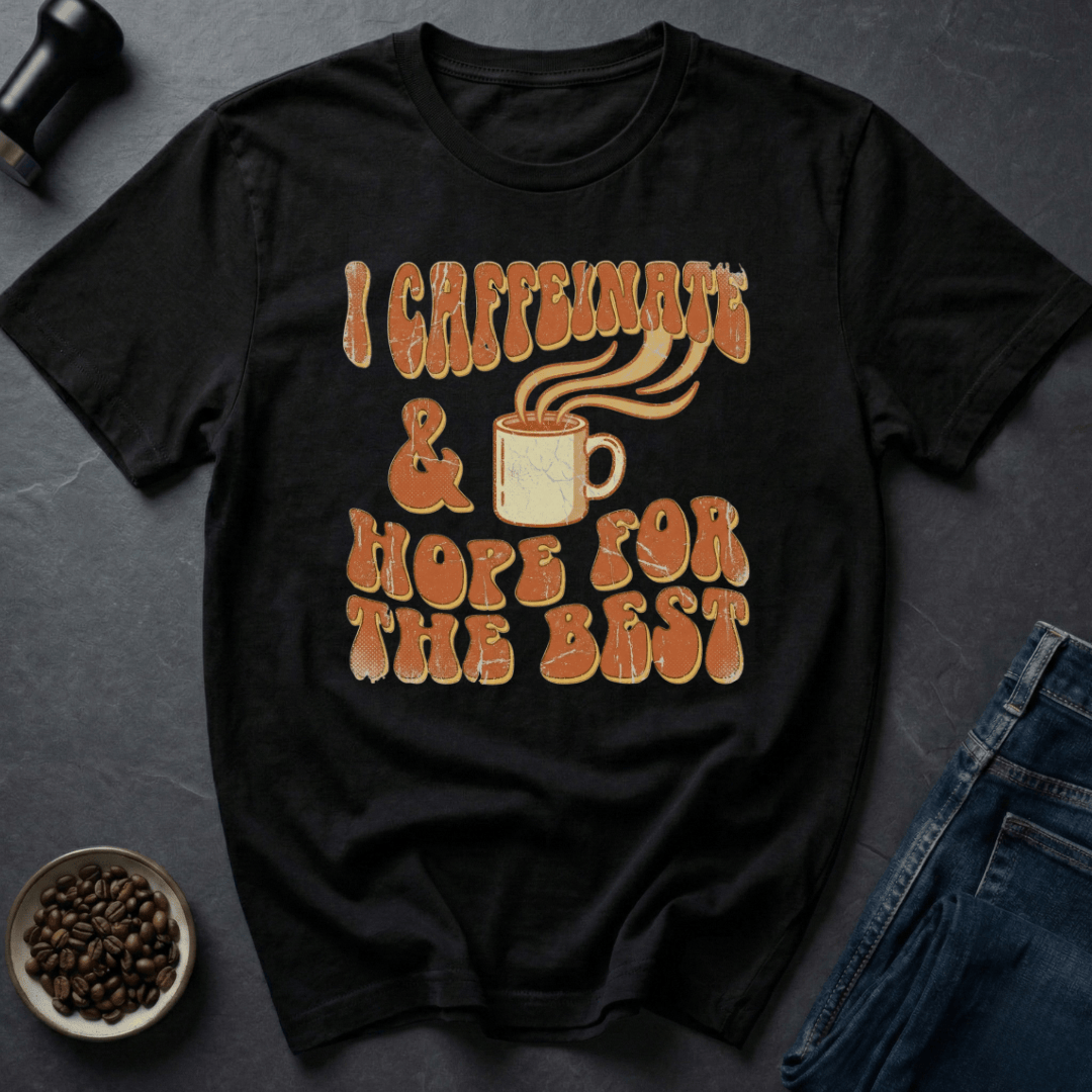 Coffee graphic Caffeinate Hope T-Shirt in by Caffeine Dept