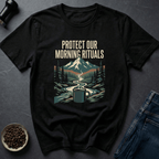 Coffee graphic Morning Ritual T-Shirt in by Caffeine Dept