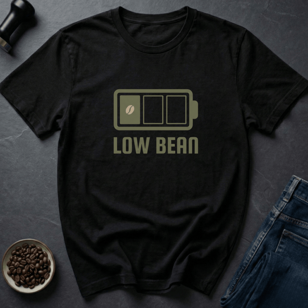 Coffee graphic Low Bean T-Shirt in by Caffeine Dept