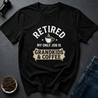 Coffee graphic Coffee Retirement T-Shirt in by Caffeine Dept