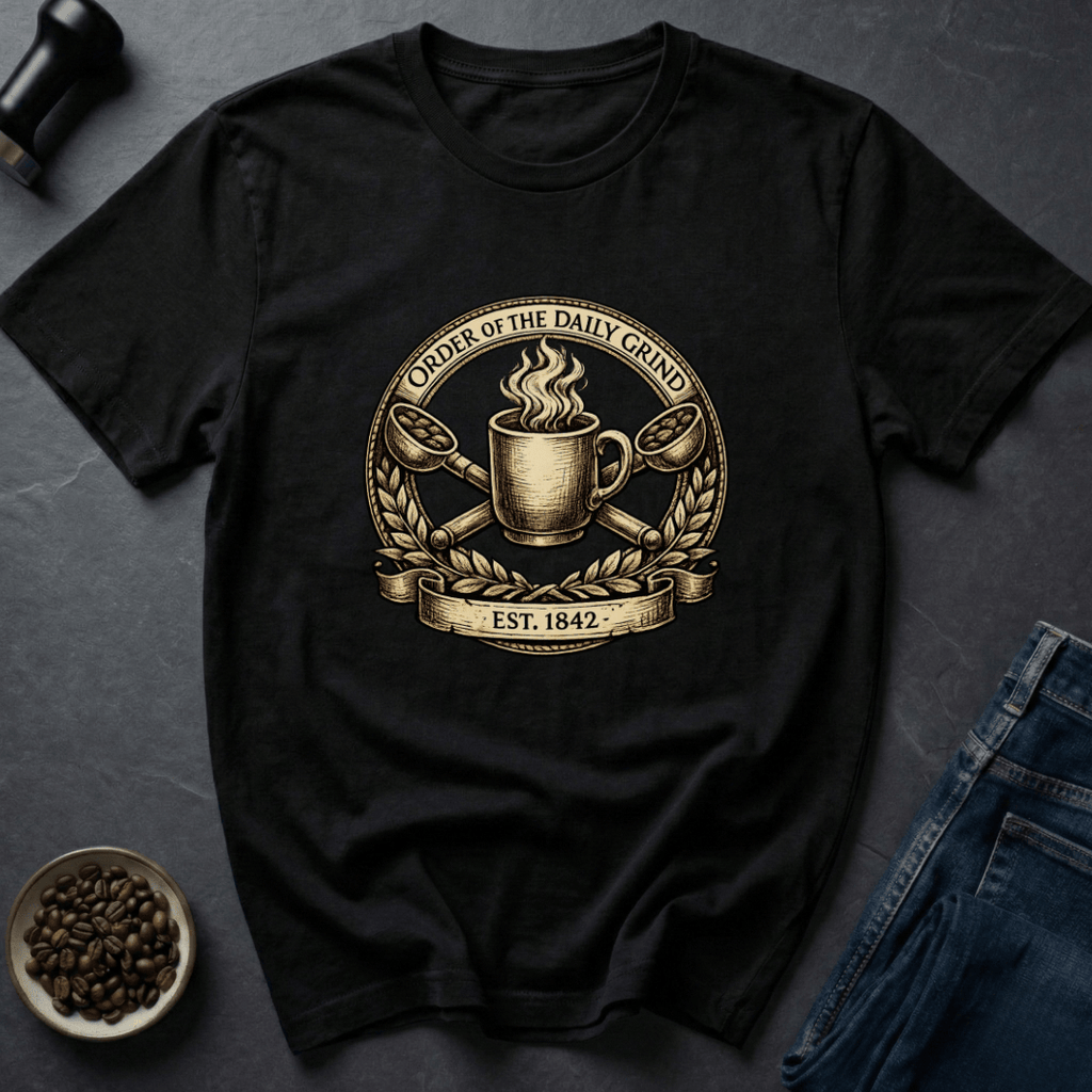 Coffee graphic Daily Grind T-Shirt in by Caffeine Dept