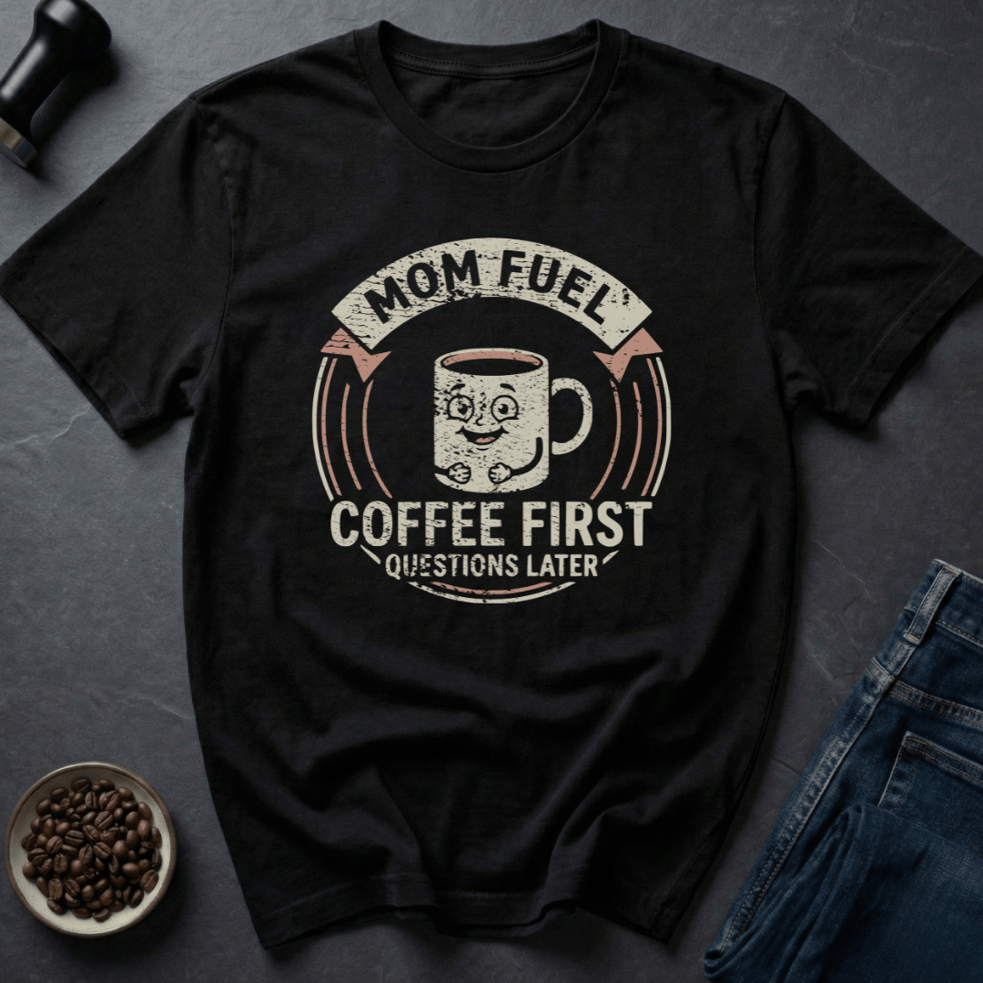 Coffee graphic Coffee First T-Shirt in by Caffeine Dept