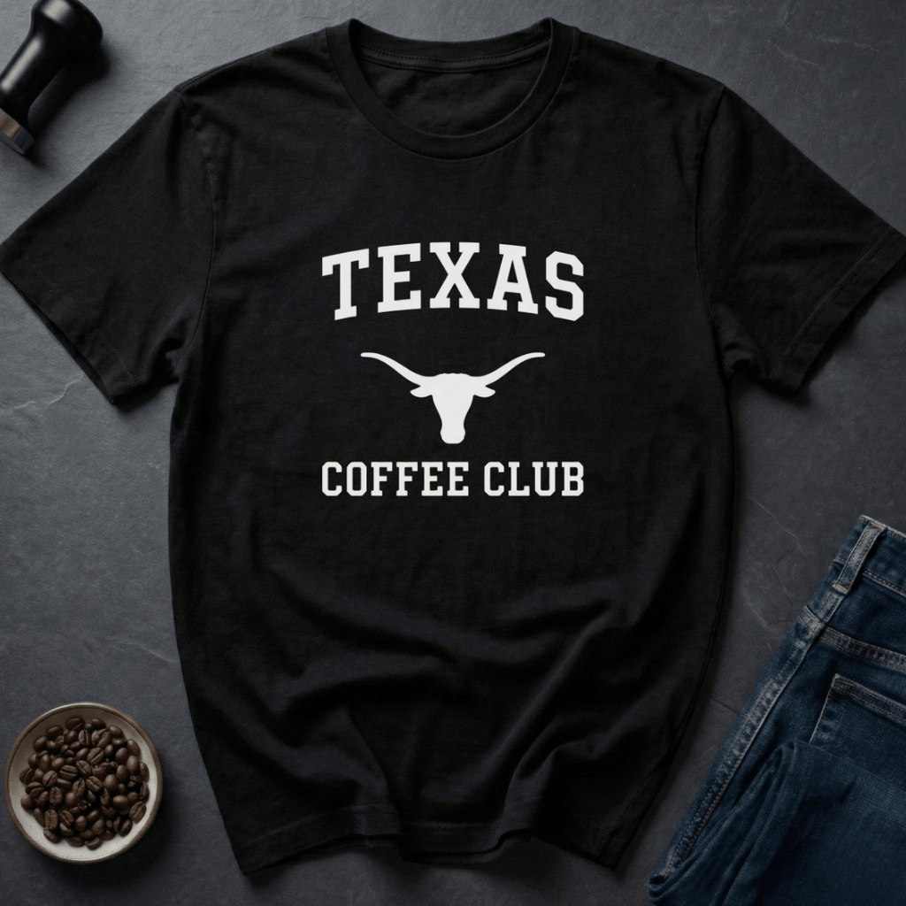 Coffee graphic Cowboy Roast T-Shirt in by Caffeine Dept