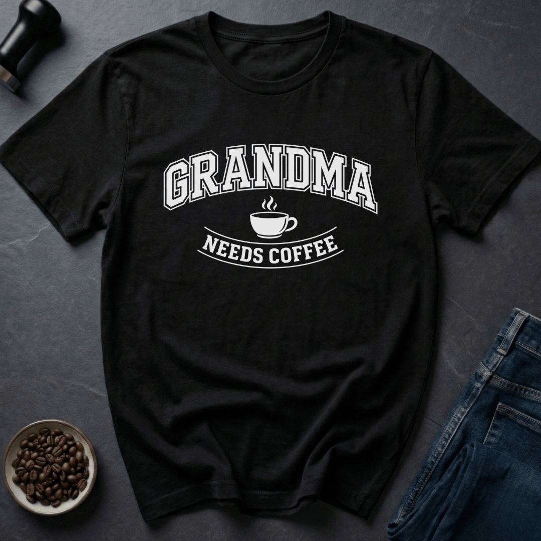 Coffee graphic Grandma Coffee T-Shirt in by Caffeine Dept