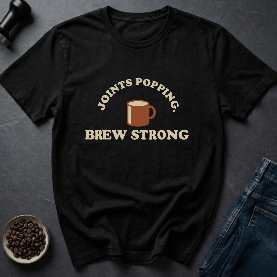 Coffee graphic Joints Popping T-Shirt in by Caffeine Dept