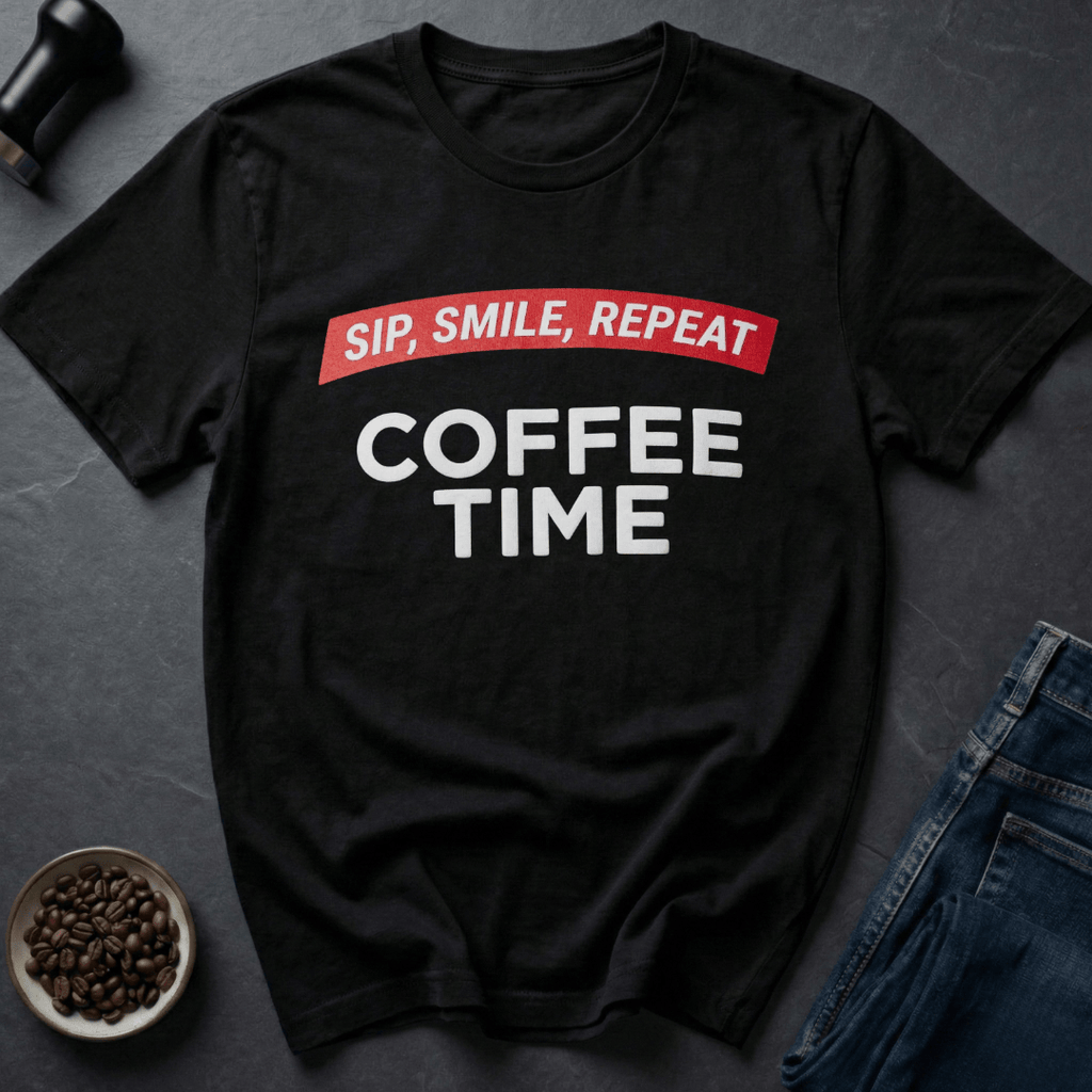 Coffee graphic Coffee Time T-Shirt in by Caffeine Dept