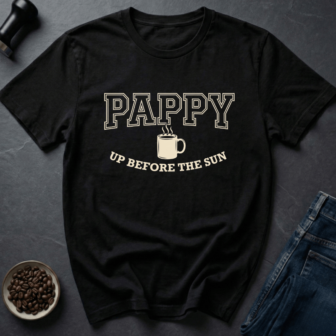 Coffee graphic Grandpa Coffee T-Shirt in by Caffeine Dept