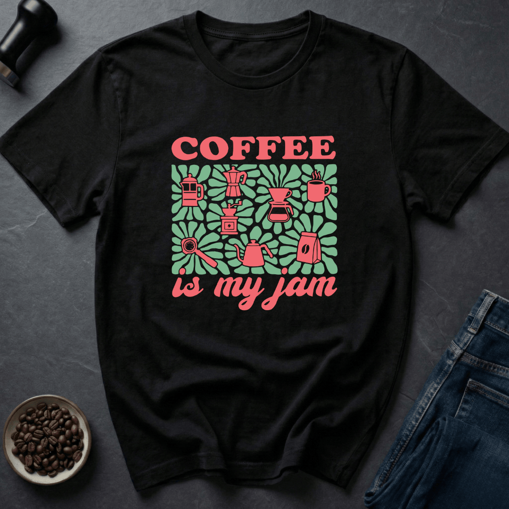 Coffee graphic Brew Mood T-Shirt in by Caffeine Dept