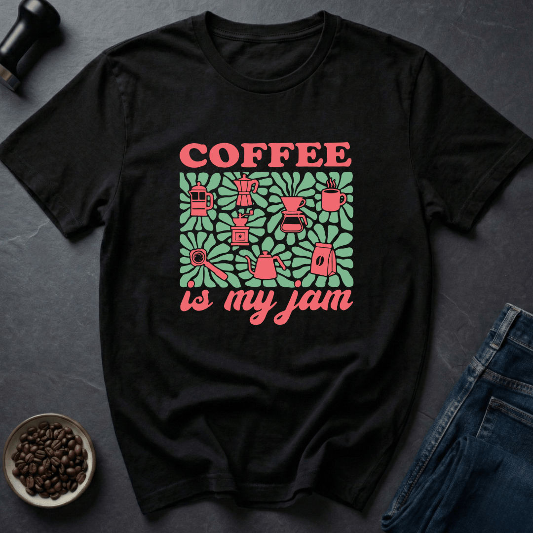 Coffee graphic Brew Mood T-Shirt in by Caffeine Dept