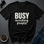 Coffee graphic Avoiding People T-Shirt in by Caffeine Dept