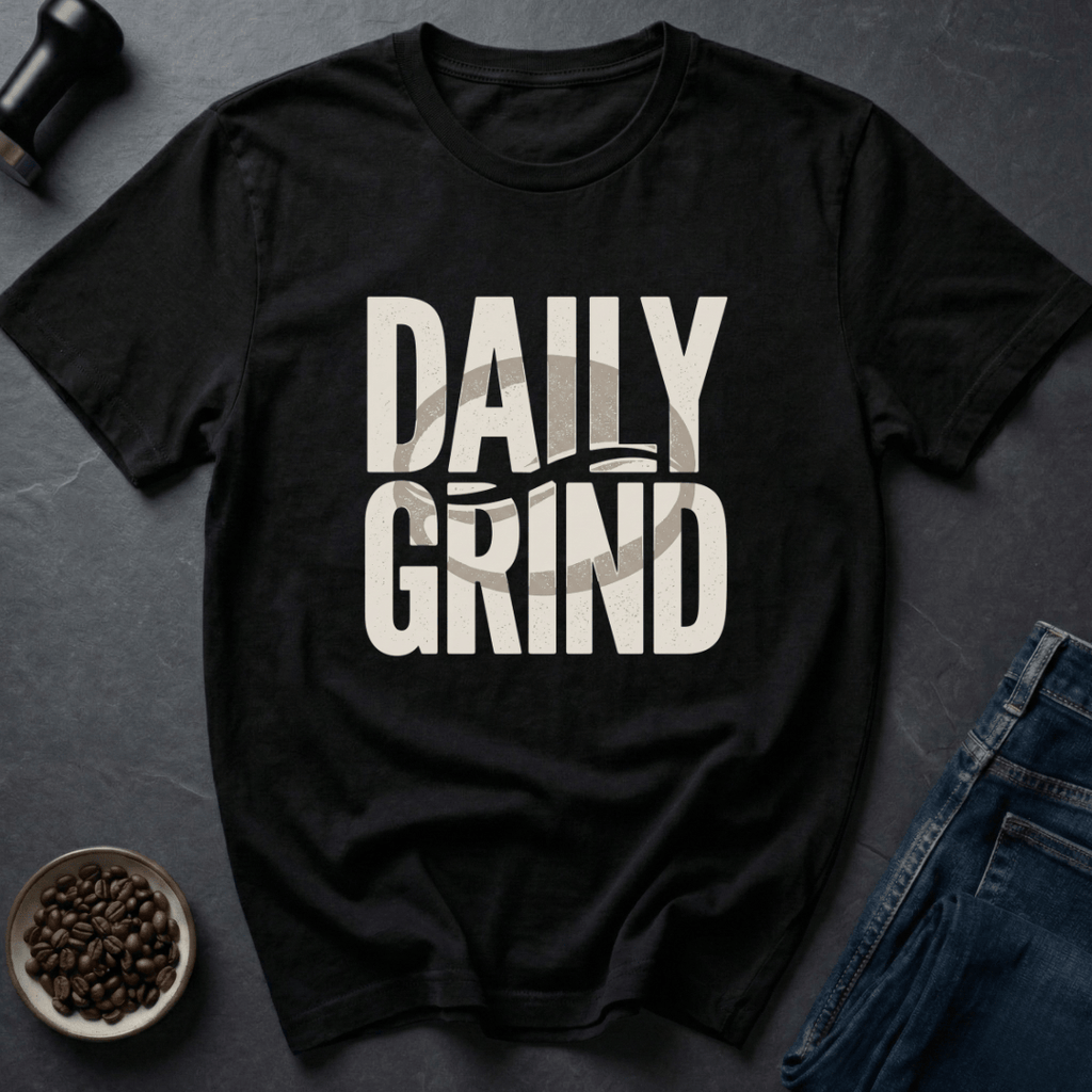 Coffee graphic Daily Grind T-Shirt in by Caffeine Dept