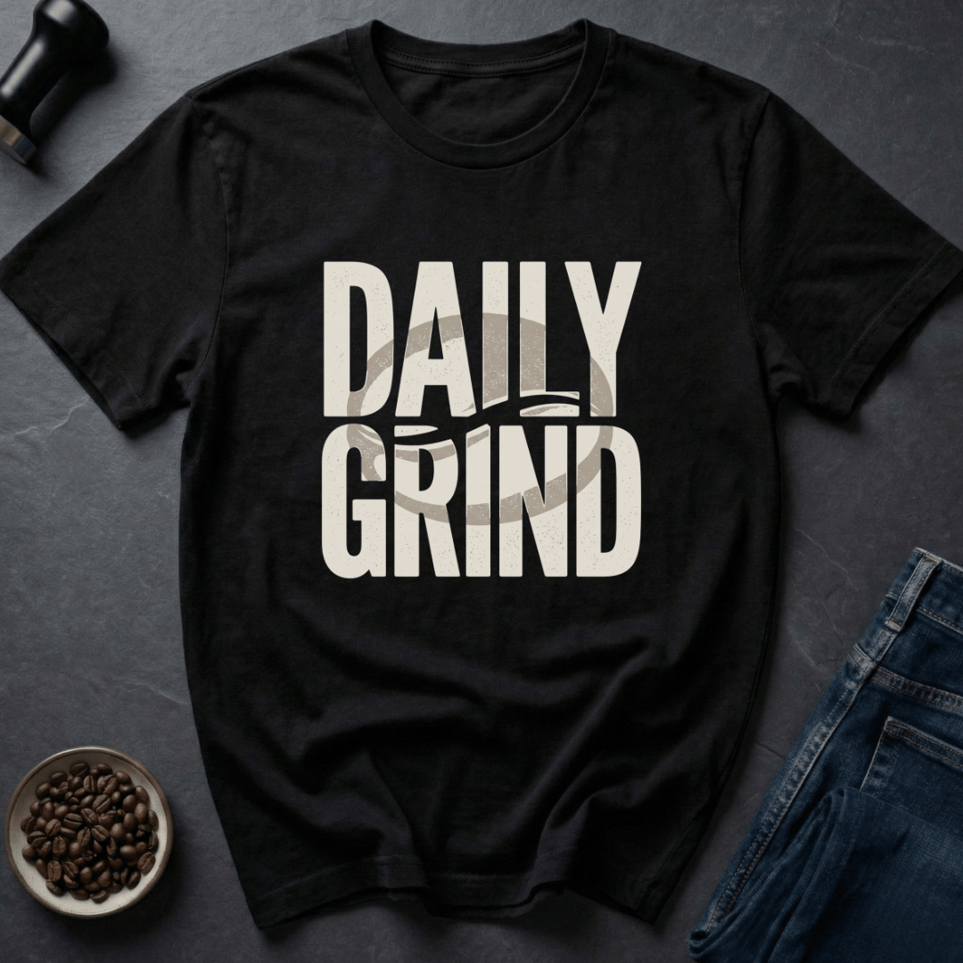 Coffee graphic Daily Grind T-Shirt in by Caffeine Dept
