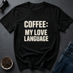 Coffee graphic Love Means Coffee T-Shirt in by Caffeine Dept