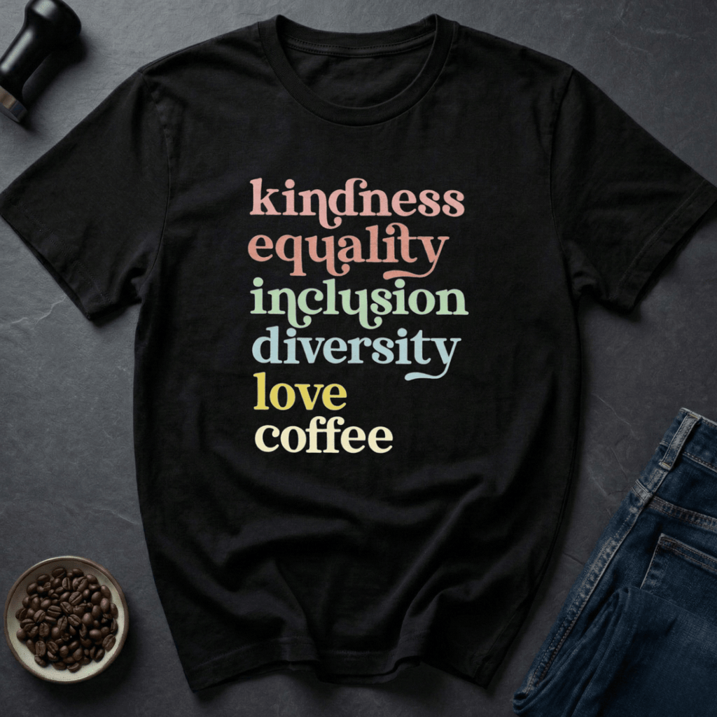 Coffee graphic Kind Coffee T-Shirt in by Caffeine Dept