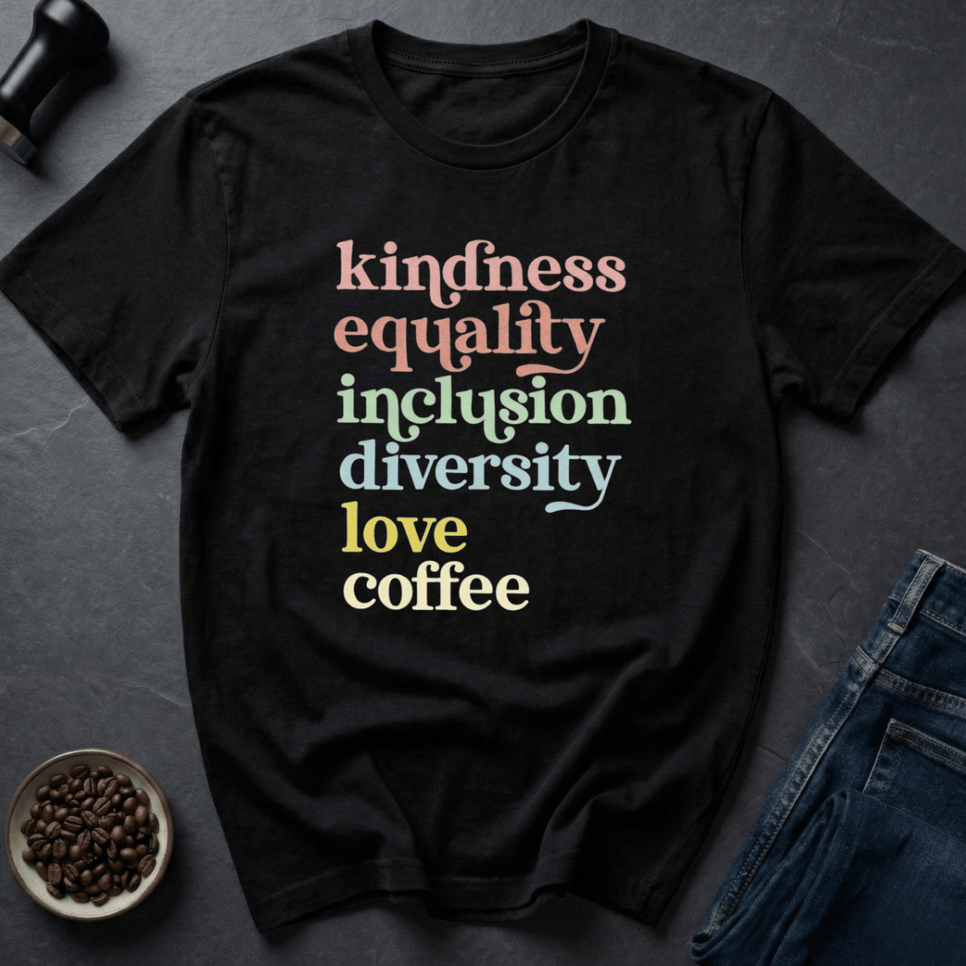 Coffee graphic Kind Coffee T-Shirt in by Caffeine Dept