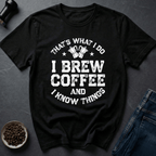 Coffee graphic Brew Master T-Shirt in by Caffeine Dept