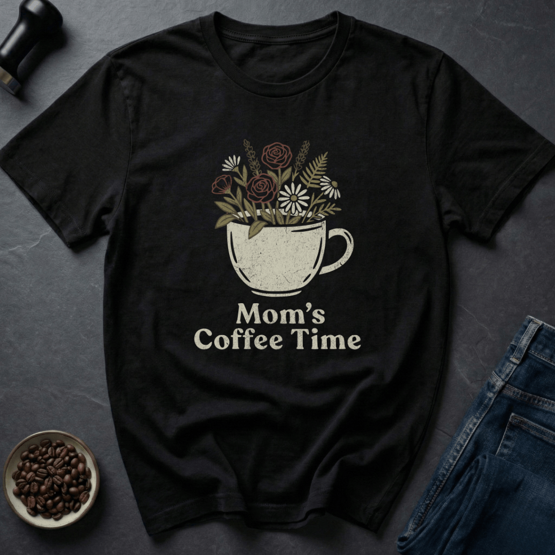 Coffee graphic Mom’s Coffee T-Shirt in by Caffeine Dept